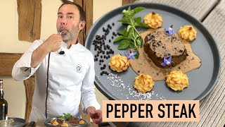 Pepper steak with FRENCH PEPPER SAUCE [upl. by Garreth552]