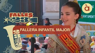 Paula Nieto fallera major infantil de València amb À Punt Mèdia [upl. by Andrien524]