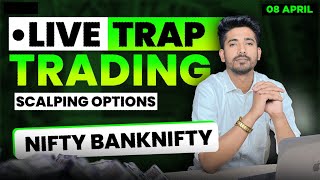 08 April Live Trading  Live Intraday Trading Today  Bank Nifty option trading live Nifty 50 [upl. by Josephine]