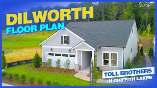 Dilworth Floor Plan  Toll Brothers in Charlotte  Griffith Lakes Cottages Collection [upl. by Nirej]