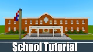 Minecraft Tutorial How To Make A School Part 1 quot2019 City Tutorialquot [upl. by Carnahan962]