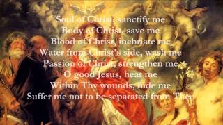 Catholic Prayers  Anima Christi English [upl. by Leveridge]