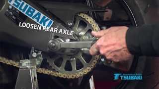 ADJUST MOTORCYCLE CHAIN [upl. by Sasha]