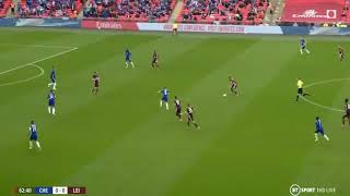 Chelsea and Leicester FA final incredible goal from Tielemans [upl. by Noyrb]