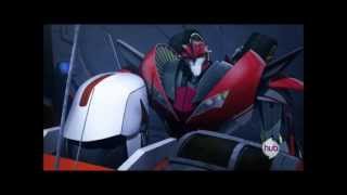 Transformers Prime quotSynthesisquot Knockout and Ratchet clip  quotThank youquot quotYoure welcomequot [upl. by Litt]