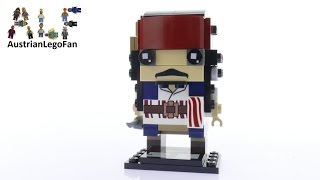 Lego Brickheadz 41593 Captain Jack Sparrow  Lego Speed Build Review [upl. by Llorrac]