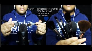 ASMR Intense Microphone Brushing  Various Brushes No Talking [upl. by Judus]