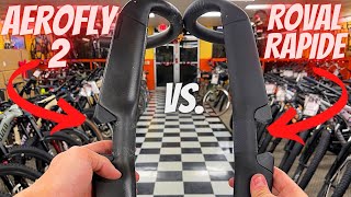 WHATS THE DIFFERENCE SPECIALIZED AEROLFY 2 vs ROVAL RAPIDE HANDLEBAR [upl. by Yorgo]