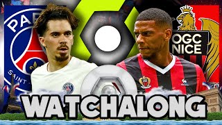 PSG 21 OGC Nice • Ligue 1 Uber Eats LIVE WATCH ALONG OGCNPSG [upl. by Innis]