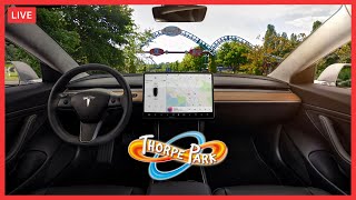 🔴 Driving To Thorpe Park HYPERIA OPENING Live w MattM8trix [upl. by Arza645]