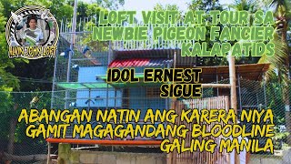 Loft Visit at Tour sa Newbie Pigeon Fancier Kalapatids idol boss Ernest Sigue [upl. by Vivyan]