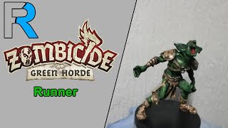 Painting Zombicide Green Horde  Runner [upl. by Vinni572]