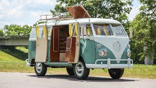 FOR SALE 1963 Volkswagen SO35 Westfalia Camper Bus Walkaround [upl. by Akerahs]