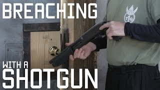 How to Breach a door with a shotgun  CQB shotgunning a door  Tactical Rifleman [upl. by Helsa]