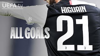 GONZALO HIGUAÍN ALL UCL GOALS [upl. by Aelaza]