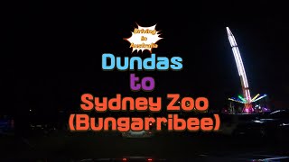 Driving in Australia From Dundas to Sydney Zoo Bungarribee NSW  Night Driving  4K [upl. by Yeargain]