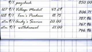 How to Balance a Checkbook  How to Balance an Account Register [upl. by Ellehcin]