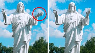 20 Mysterious Statues Caught Moving On Camera [upl. by Sahc]