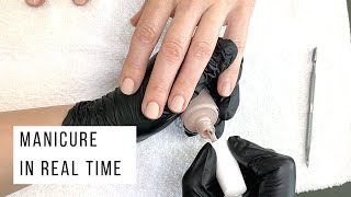 Natural Nail Manicure feat Dazzle Dry quotBOSSquot quick dry polish [upl. by Cutler]