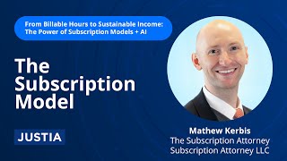 The Subscription Model  From Billable Hours to Sustainable Income Part 3 of 5 [upl. by Beale870]