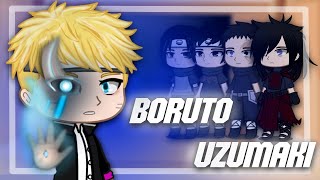 React to Boruto UCHIHA CLAN Two blue vortexgacha club [upl. by Ahsinet308]