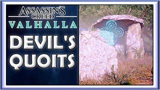 DEVILS QUOITS  MENIRES  SOLUÇÃO DO ENIGMA  PUZZLE   ASSASSINS CREED VALHALLA [upl. by Erehpotsirhc]