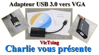 Adapteur USB 3 0 vers VGA VICTSING [upl. by Siddra]