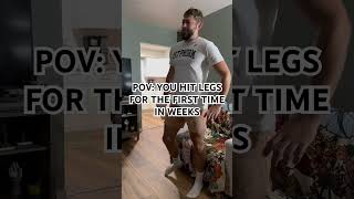 LEG DAY SORENESS TRAIN LEGS OFTEN  legs legday gym gymbro doms [upl. by Trevar]