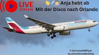 👩🏼‍✈️Anjas A333 Erstflug Discover nach Orlando  Frankfurt Airport Live d98flyer frankfurtairport [upl. by Queridas512]