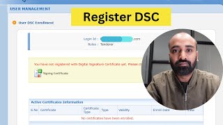 e tender DSC Registration process  e procurement tender process  dsc enrollment for tender [upl. by Ihel]