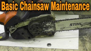 BASIC CHAINSAW MAINTENANCE A Complete Guide [upl. by Pufahl]