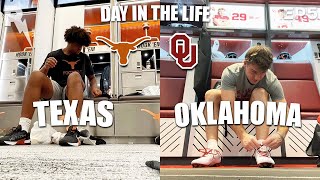 Day In The Life Texas Vs Oklahoma Football RIVALS [upl. by Narol]