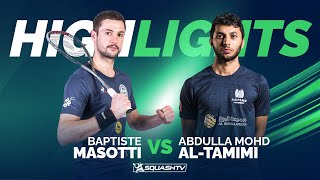 🇫🇷 Masotti v Al Tamimi 🇶🇦  Paris Squash 2024  RD1 HIGHLIGHTS [upl. by Sev109]