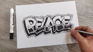 Graffiti Lettering 103  Easy Step By Step Lettering Tutorial  Arts amp Crafts  3D Lettering [upl. by Fidellas513]