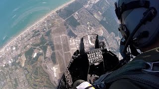 Watch Over the Shoulder F16 Demonstration Flight at the Myrtle Beach Airshow [upl. by Annayrb778]