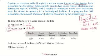 CO23b  Solved example 2  Instruction Set Architecture  GATE [upl. by Amie]