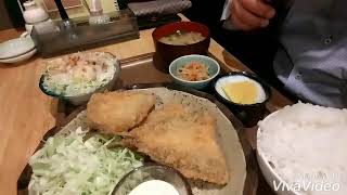 【今日のランチ】あじフライ定食 やまと 群馬県伊勢崎市 2019年12月7日 [upl. by Burtis]