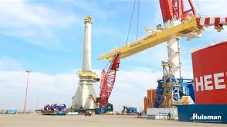 Installation Commissioning and Testing 3000mt Huisman Offshore Mast Crane [upl. by Sawyer]