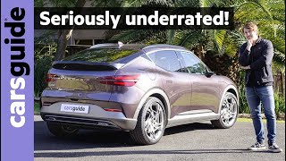 2023 Genesis GV60 EV review Performance  Updated electric SUV doubles down on Tesla Model Y attack [upl. by Jamilla]