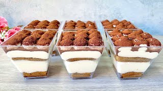 Tiramisu Dessert Cups  No Eggs No Alcohol  Easy No Bake Dessert [upl. by Felic]