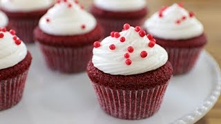 Red Velvet Cupcakes Recipe  How to Make Red Velvet Cupcakes [upl. by Germano798]