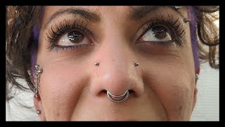 High Nostril Piercing Procedure  SKART Lab TERNI [upl. by Eecyac]