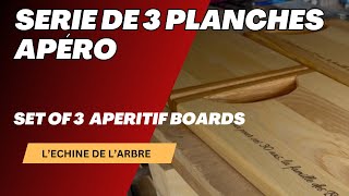 SÉRIE DE 3 PLANCHES A APÉRO [upl. by Eirak]