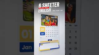 6 Sheeter Wall Calendar 2025  English  Code 312 [upl. by Dreddy823]