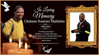 FUNERAL SERVICE OF CHABANE RENNIES MALULEKE [upl. by Keung]