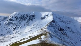 Helvellyn in Winter via Striding Edge amp Swirral Edge [upl. by Genia]