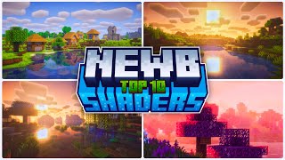 Top 10  New Newb Shaders For Minecraft Pe 12130  Shaders For Mcpe 121  for Low amp Device [upl. by Carlin]