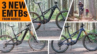 New 2022 Norco VLT eMTB Line We ride the new Norco Range VLT Sight VLT and Fluid VLT eBikes [upl. by Rafferty]