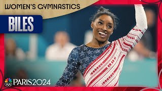 Simone Biles JUST DID THAT anchors Team USA to gold on floor  Paris Olympics  NBC Sports [upl. by Dinnage]