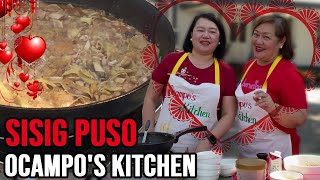 Sisig Puso Valentines Special  Ocampos Kitchen [upl. by Aidnic]